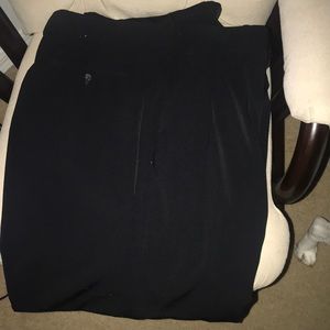 Men’s Wide Leg Dress Slacks Black